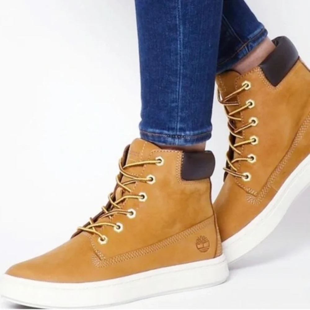 Timberland Womens London 6 Sneaker Boots In Wheat Nubuck